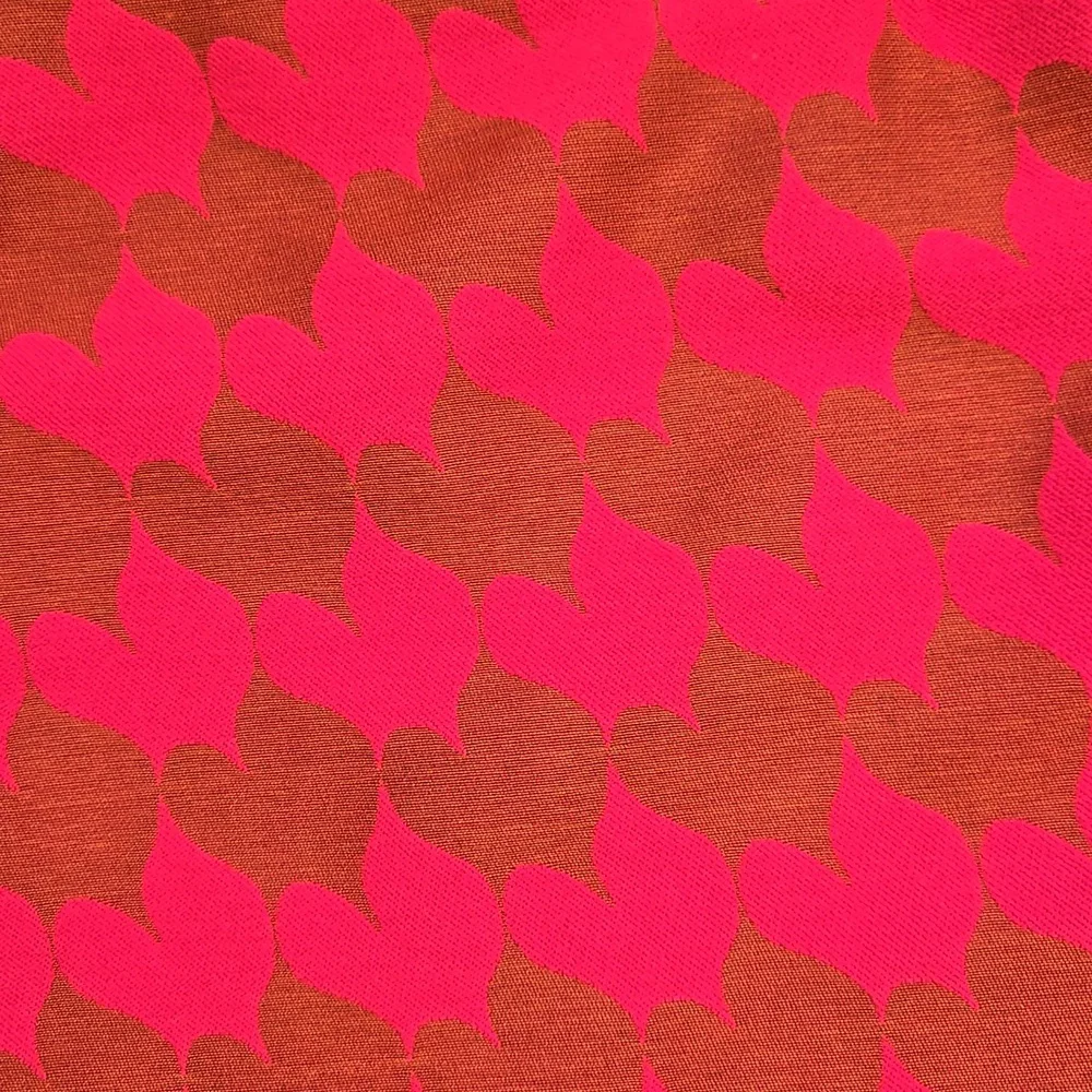 Sara Campbell Pink/Brown Abstract Houndstooth Design Pencil Skirt with Bow Belt - Picture 7 of 9